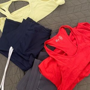 Zyia joggers and 2 tanks size medium